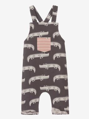 Turtledove London GREY ORGANIC COTTON DUNGAREES Size 3/4